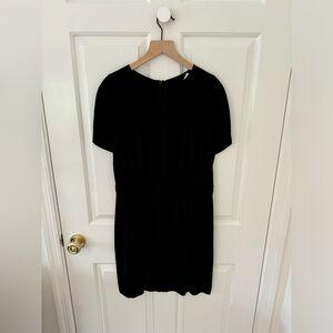 Sandro Paris Black Mini Dress with Caplet Detail Size Sandro 2